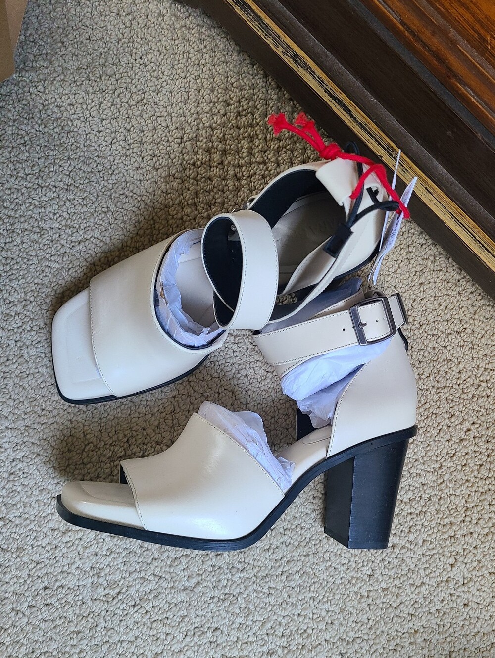 Zara SRPLS Limited Collection Heel Leather Sandals